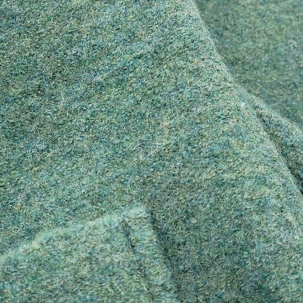 Lands' End Wool Jacket Green Button Collar Pockets Comfort Layer Blazer Top - Picture 10 of 12